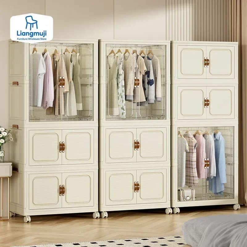 Grande boîte pliante, placard de rangement sans Installation, armoire pour enfants, maison, salon, c