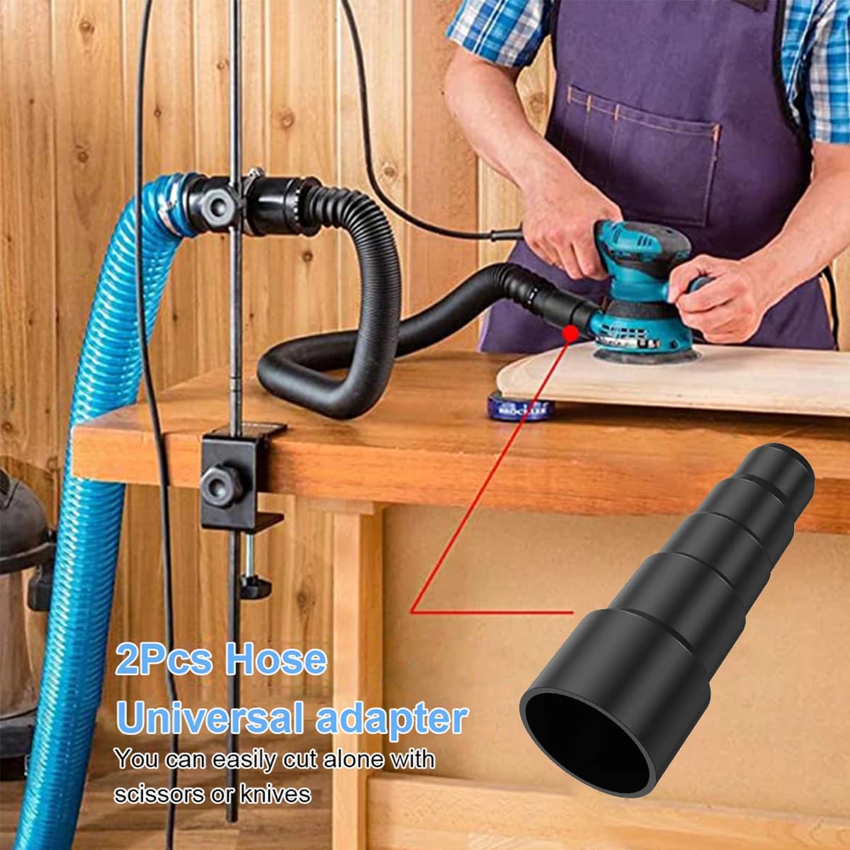 Kit d'adaptateur universel pour aspirateur, connecteur de tuyau à 5 couches, connecteur de brosse ré