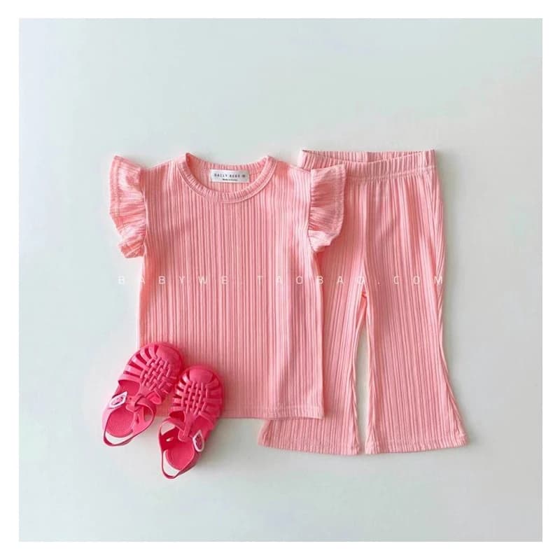 TZ22099 Ensemble deux pièces d'été pour filles, style décontracté et tendance, comprenant une barbot