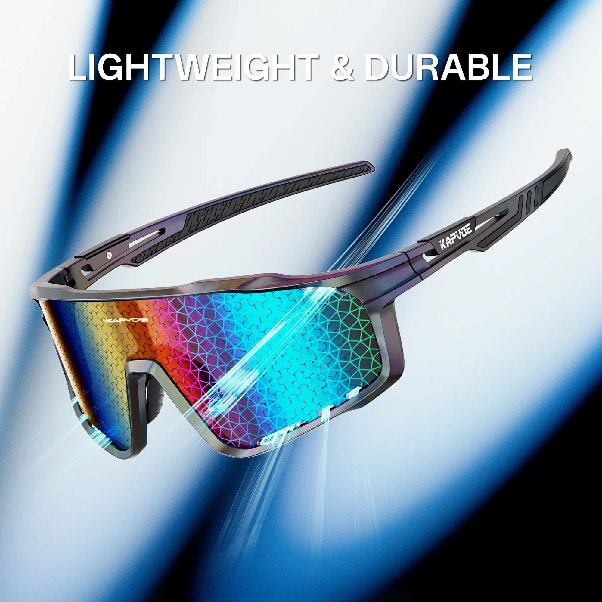 KAPVOE lunettes de soleil de cyclisme en plein air vtt Sports de route lunettes de soleil de vélo lu