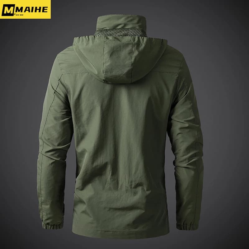 Vestes coupe-vent imperméables pour hommes, manteau militaire à capuche, nouvelles vestes de Combat 