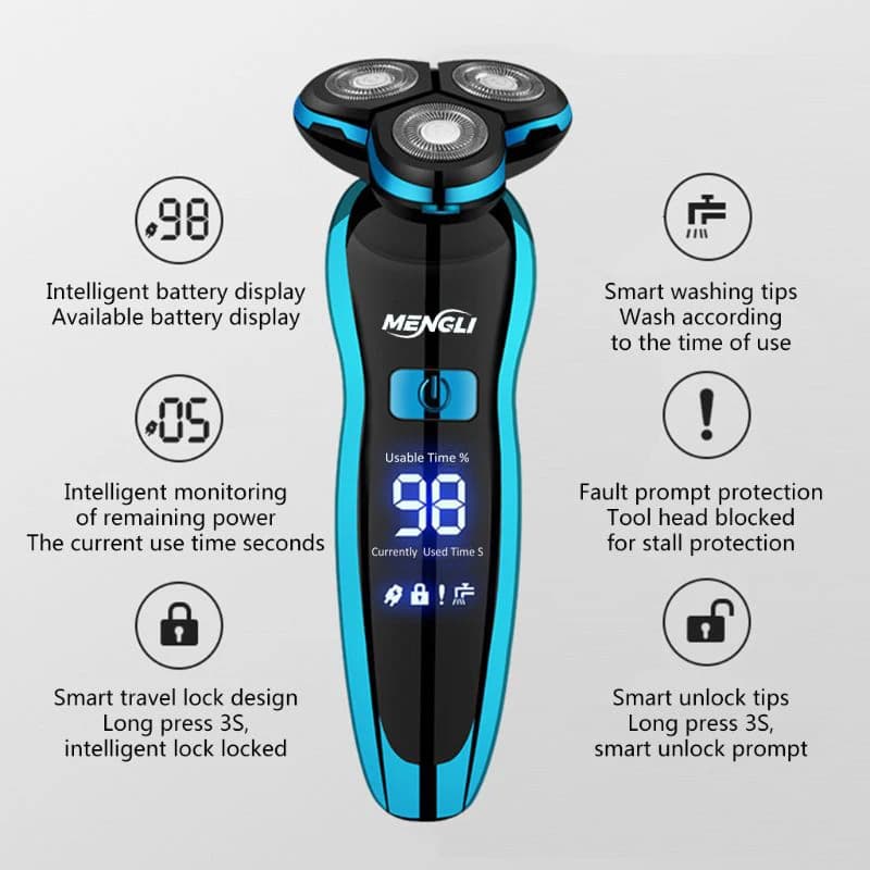 ZOZEN hommes rasoir électrique Rechargeable rasoir électrique hommes femmes corps coupe de cheveux M