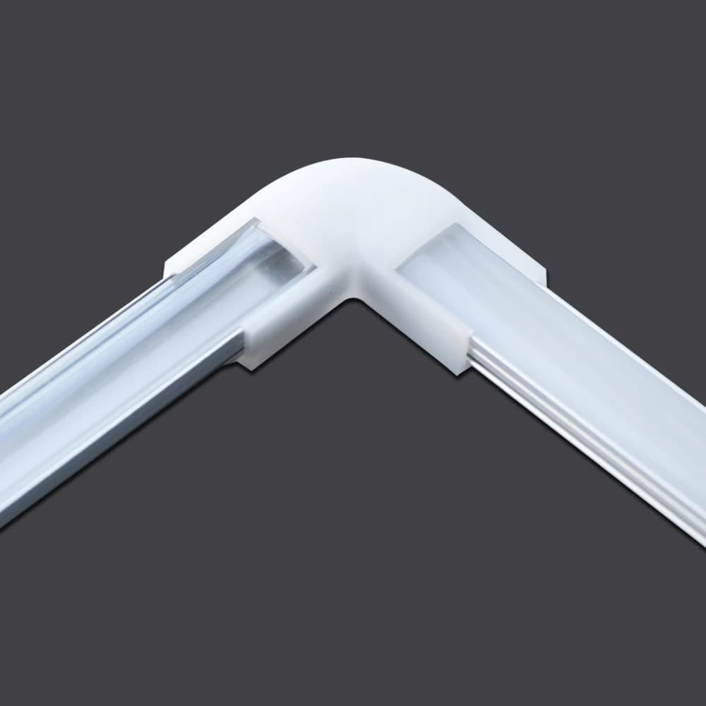1-28 pcs/Lot perfil aluminium led coin profil en aluminium support de canal pour bande lumineuse LED