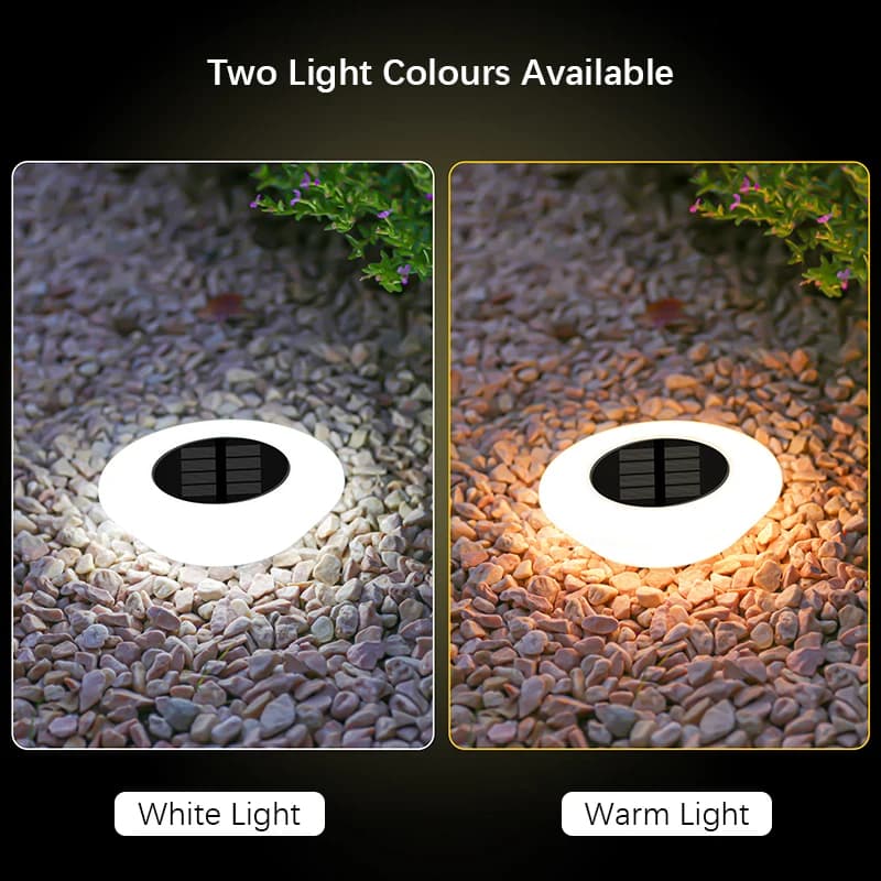 1/4 pièces lumières extérieures solaires 14LED lampe de pelouse étanche, 360 °   Éclairage au sol po