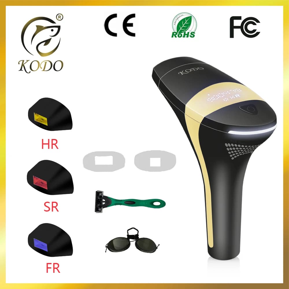 KODO 2023 Nouvelle épilation laser en dropshipping, vente chaude, épilateur laser permanent IPL indo