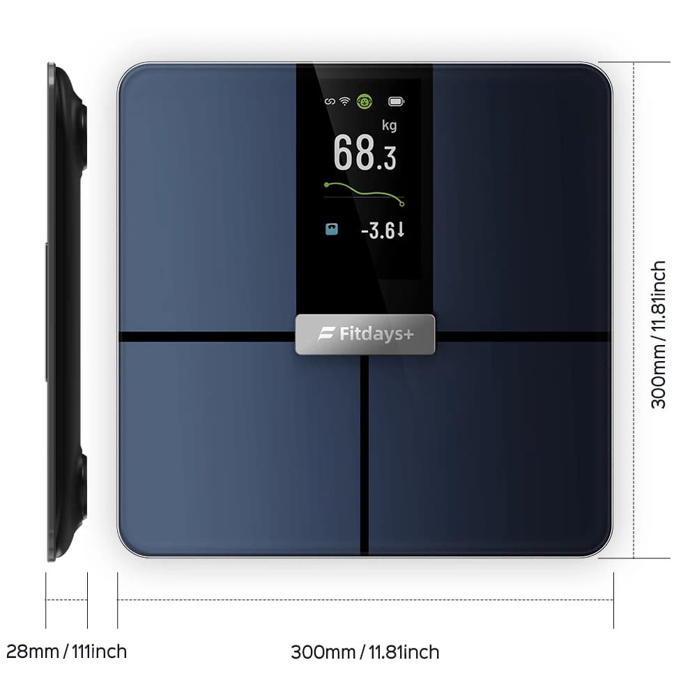 Balances de graisse corporelle intelligentes WiFi, numérique sans fil, pour salle de bain, analyseur