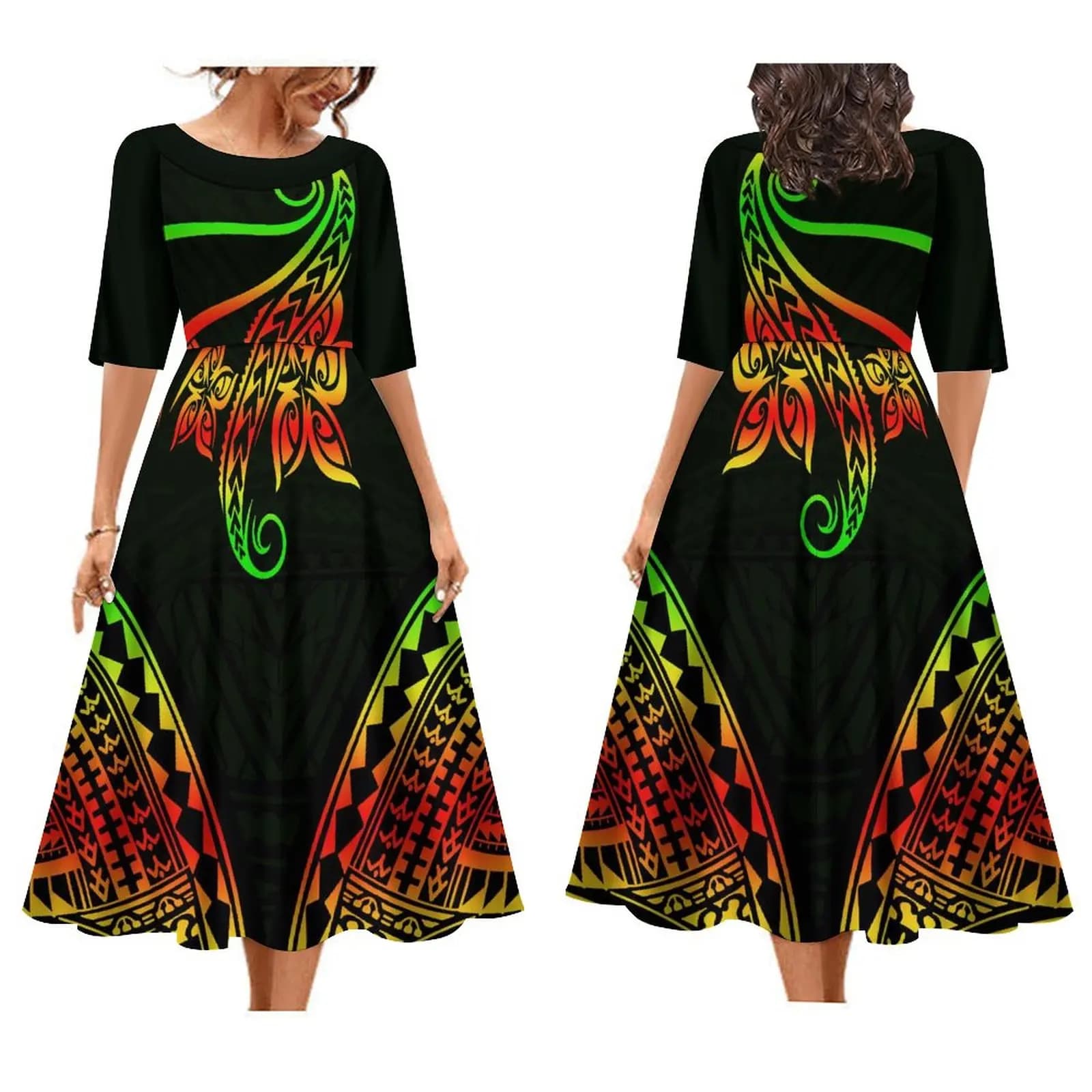 Robe d'été à manches courtes pour femmes, tissu doux de haute qualité, Art Maxi, été conforme, perso