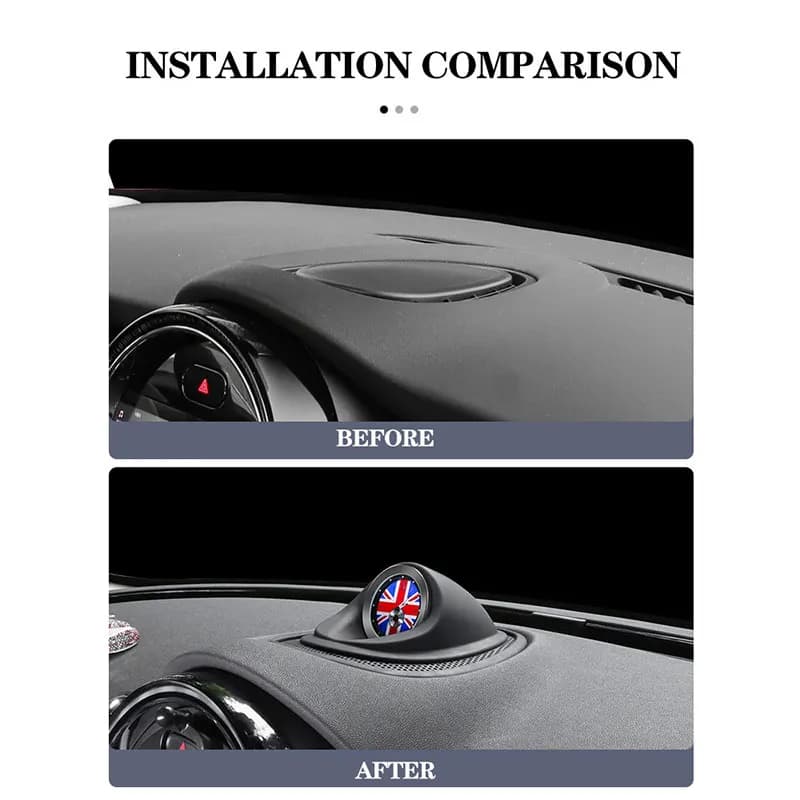 Ornement d'horloge de voiture pour Mini Cooper One S F54 F55 F56 F57 pour tableau de bord JCW, couve