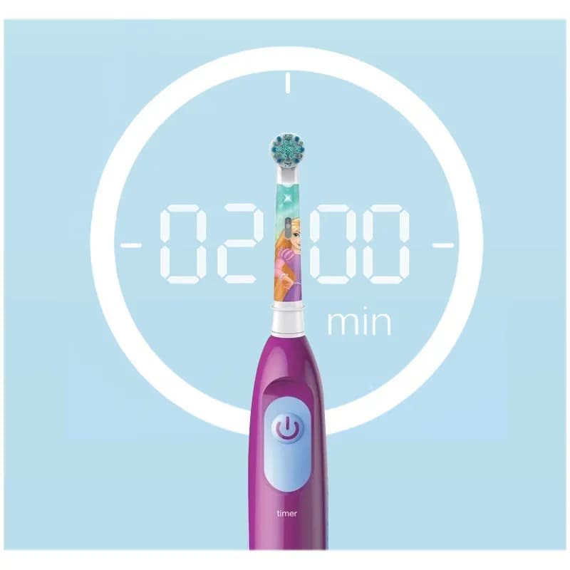 Oral B brosse à dents électrique enfants rotatif propre poils souples 2 Min minuterie brosse à dents