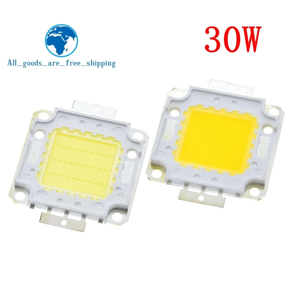 Puce de lampe LED intégrée COB, ampoule de budgétaire bricolage, blanc chaud, 10W, 20W, 30W, 50W, 10