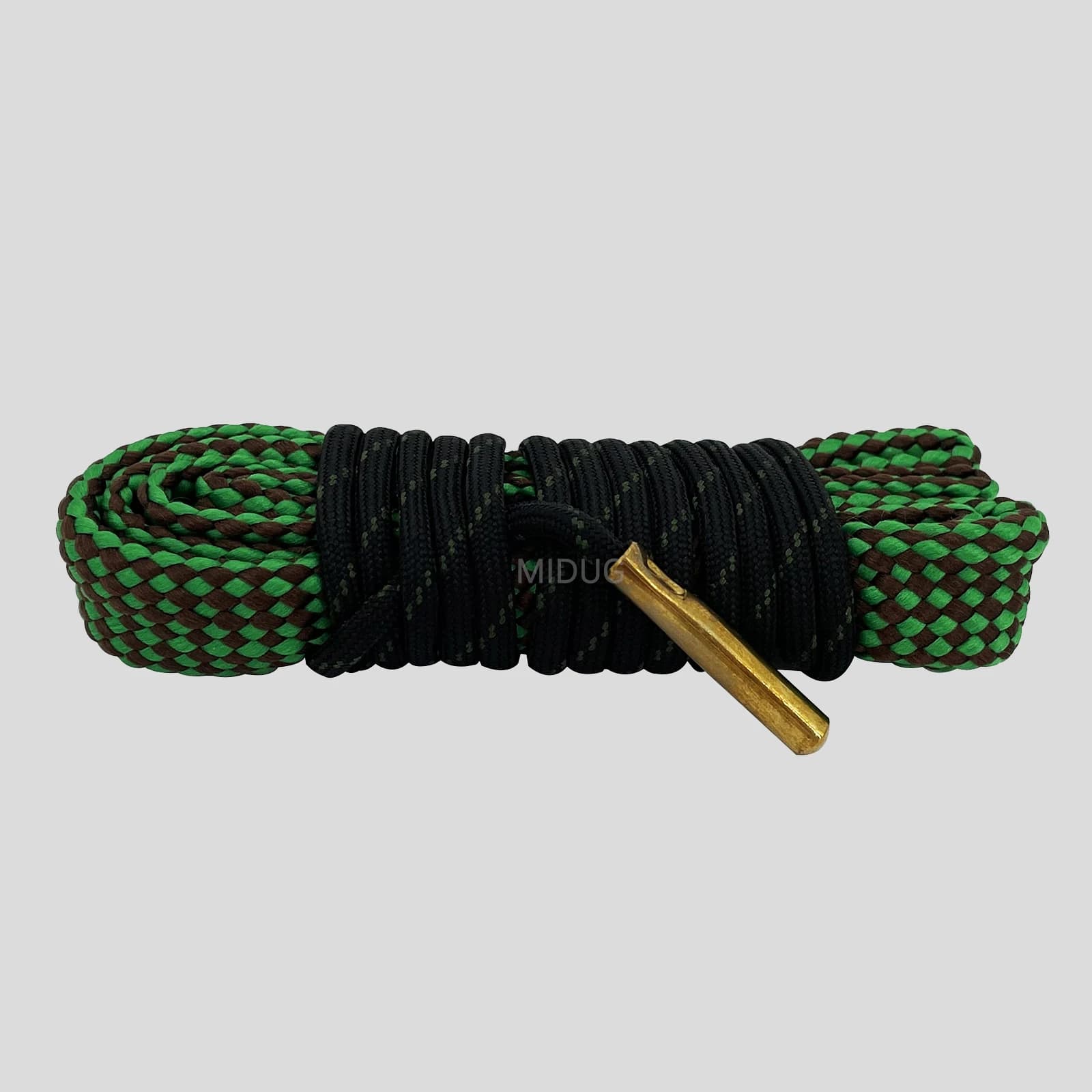 MIDUG 12 GA Kit de nettoyage de pistolet alésage de fusil propre serpent baril alésage brosse corde 