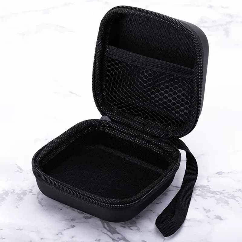 Boîte multifonctionnelle Portable EVA pour écouteurs Mini lampe de poche Cob