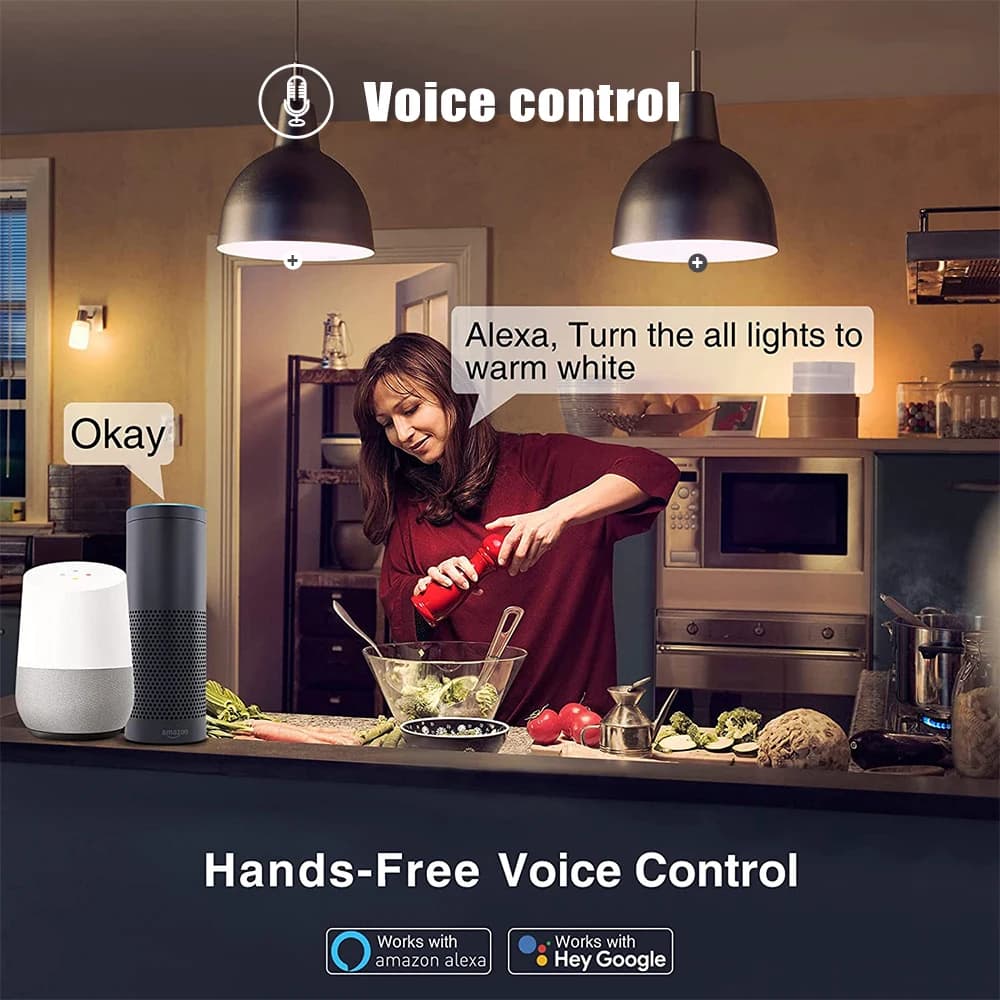 ZigBee GU10 WiFi ampoule LED intelligente RGB W + C 5W lampes à intensité variable EWelink APP contr