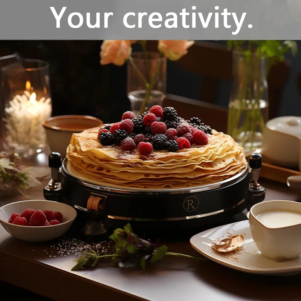 Macifer-Crêpière électrique avec trou de crochet, plaque de cuisson antiarina, machine à petit-déjeu