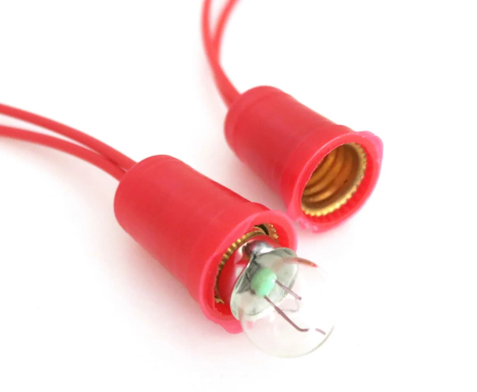 2 pièces 2.5V 3V 3.8V 6V petites ampoules électriques support d'ampoule rond lampe de Base bricolage