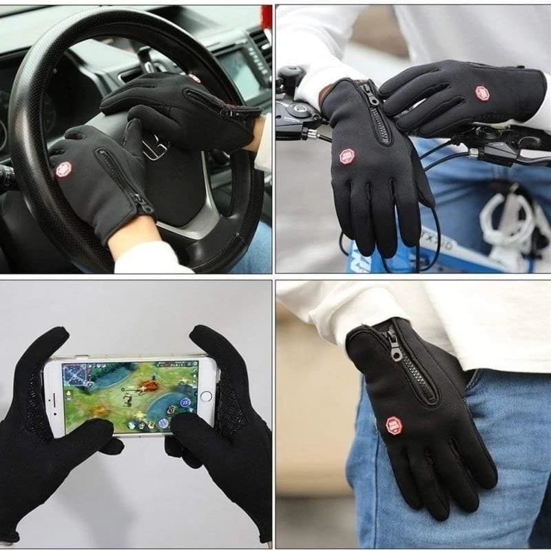 Gants d'hiver pour hommes imperméables coupe-vent froid gants snowboard moto conduite chaude écran t