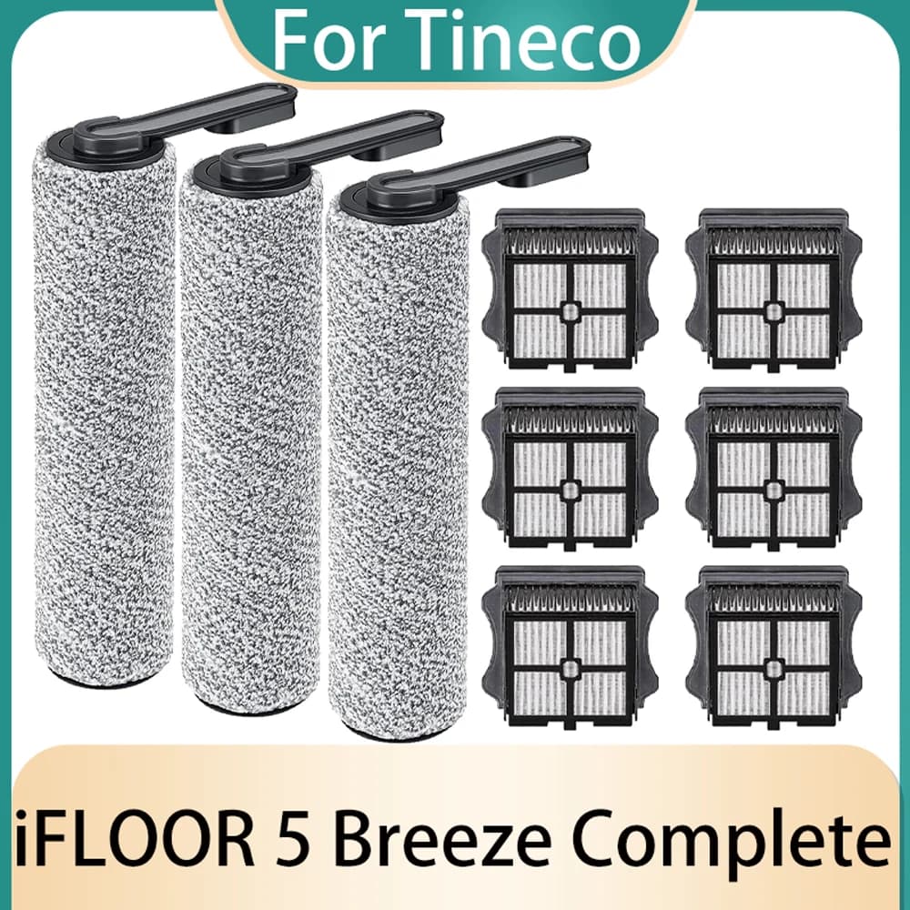 Rouleau adapté pour Tineco iFloor 5 Breeze, accessoires complets pour aspirateur sec et humide, pièc