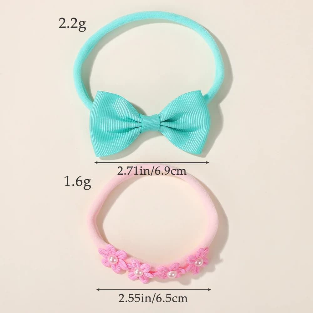 15 pièces/ensemble mignon doux nœud papillon bandeau pour bébé filles élastique fleur arcs bandeau i