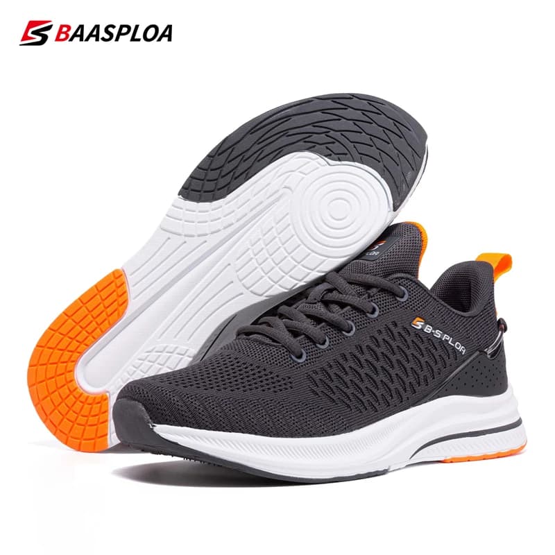 Baasploa-Chaussures de course légères pour hommes, baskets décontractées en maille pour hommes, chau