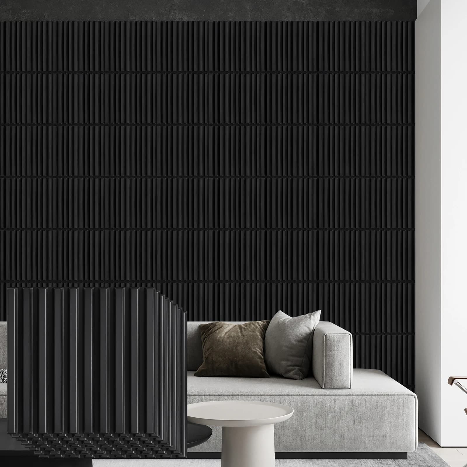 Panneaux muraux 3D pour décoration murale intérieure, panneaux muraux décoratifs modernes de 11.8 ''