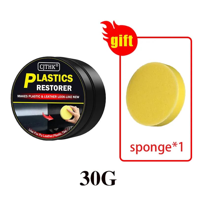 Restaurateur de plastique de voiture retour au noir brillant, produits de nettoyage de voiture, rest