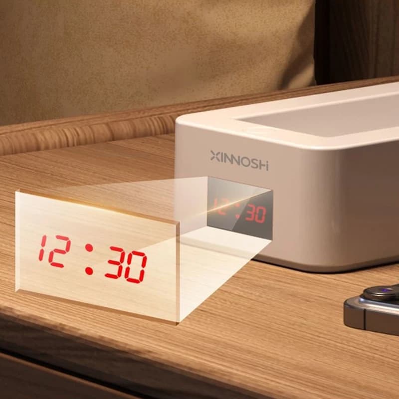 Lampe pliable Portable avec horloge Type de chargement USB lampe de bureau LED pliable économie d'én