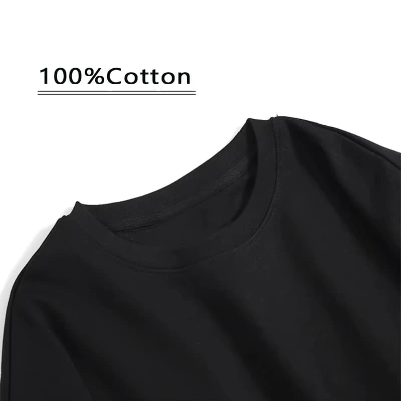 Who's Young Thug T-Shirt en coton imprimé graphique col rond haute qualité manches courtes décontrac