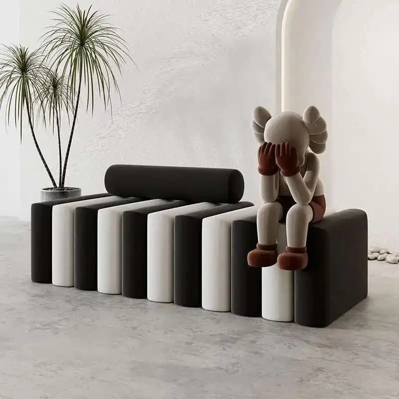 Luxe léger, tabouret à langer, ménage, salon, tabouret, canapé, bande, tabouret de repos, chambre à 