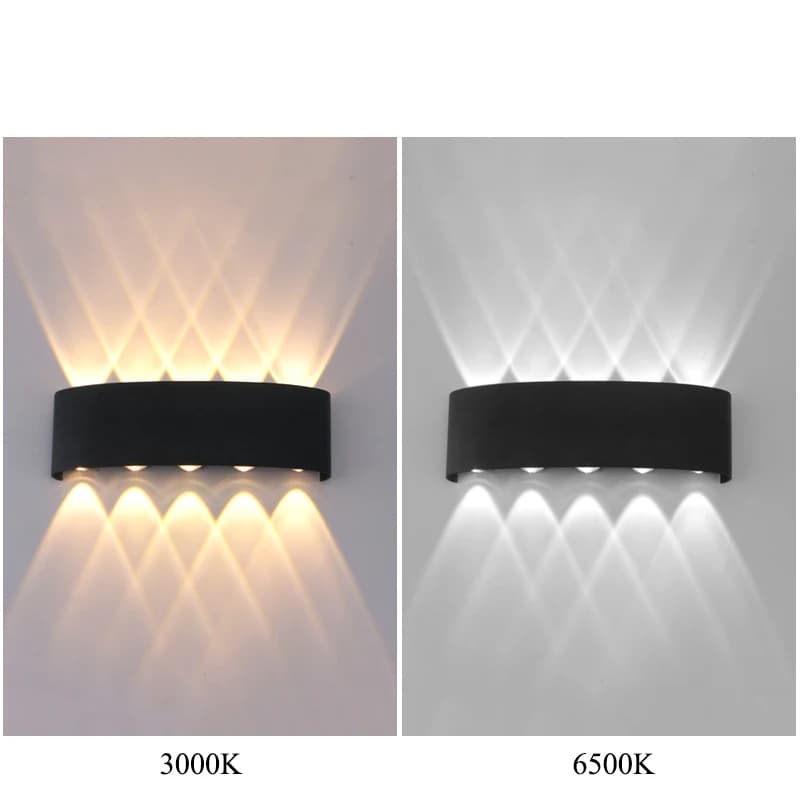 Mur LED lampe 4/6/8/10 lampes murales extérieures haut et bas vers l'éclairage pour la décoration de