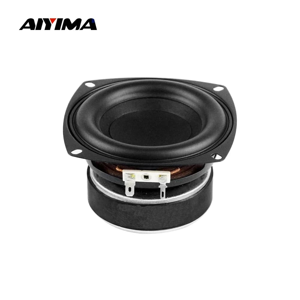 AIYIMA 1 pièce Subwoofer 4 pouces 4-8 Ohm 50W HIFI Haut-parleur de graves Super Bass à longue course