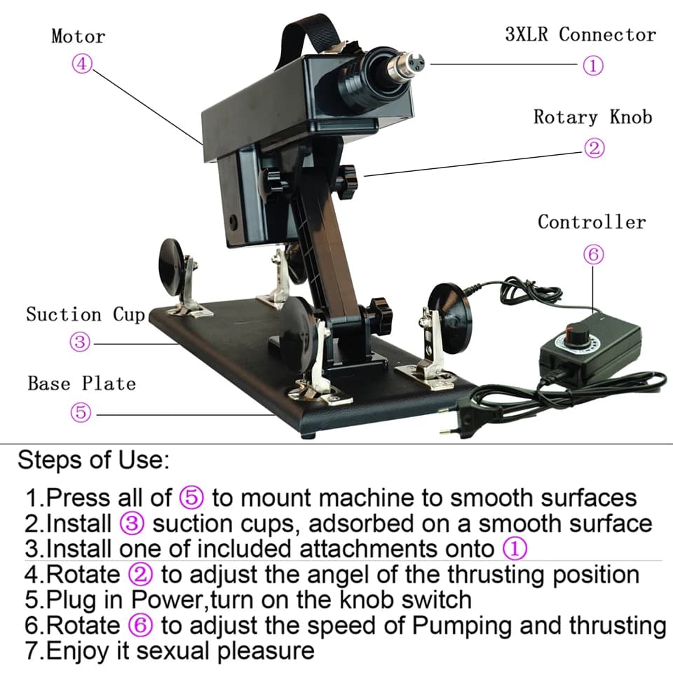 FREDORCH Machines sexuelles pour femme Masturbation automatique pistolet de pompage 3XLR machines se