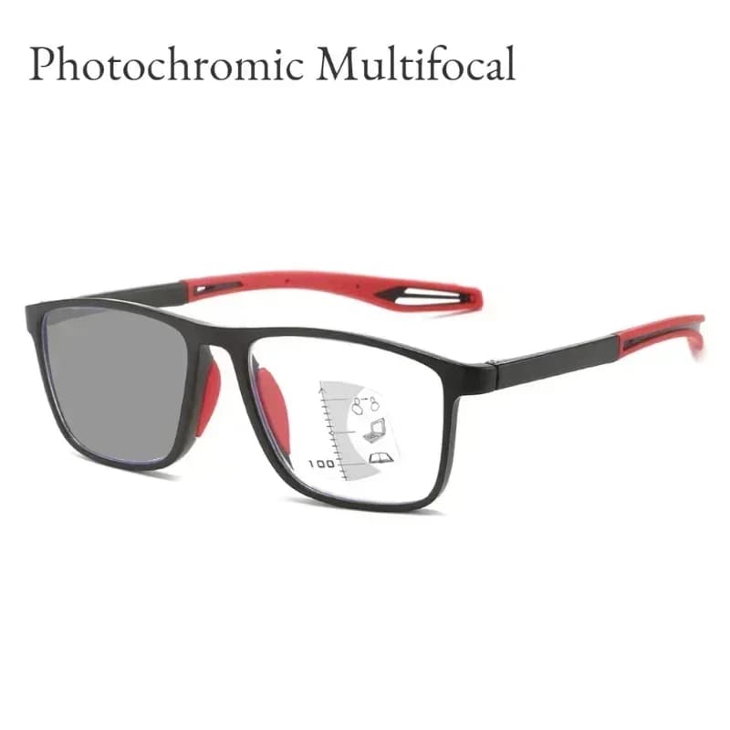 Lunettes de lecture multifocales photochromiques TR90 Anti-lumière bleue, nouvelles lunettes de spor
