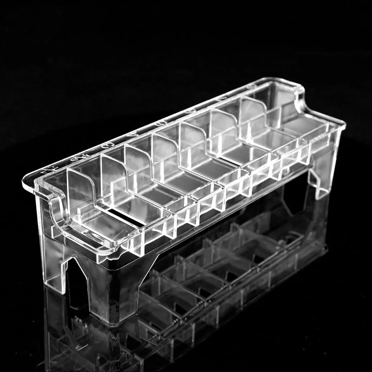Une boîte de rangement électrique pour tondeuse à cheveux à 8 grilles, stockage de tondeuse à cheveu
