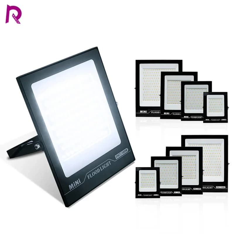 Projecteur LED 220V 10W 20W 30W 50W 100W 150W 200W IP67 Étanche pour l'extérieur, idéal pour l'éclai