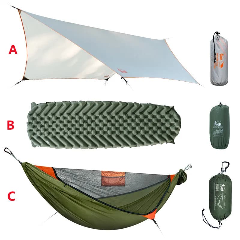 Camping en plein air avec filet pour voyageurs, positions anti-roulis et anti-roulis accrus, nouveau