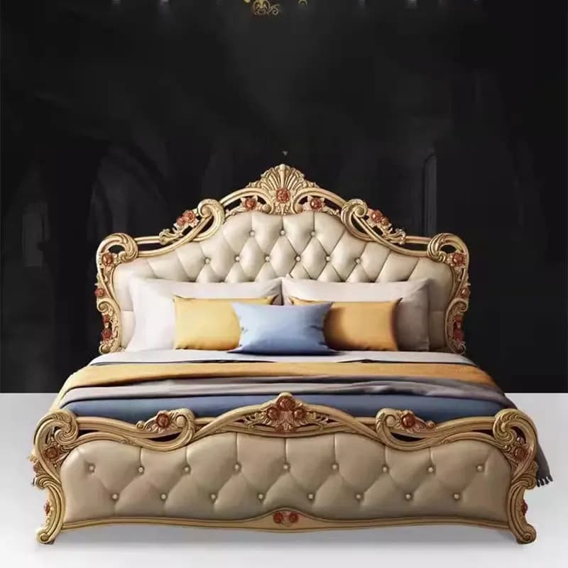 Lit Double européen moderne pour enfants, cadre Double haut de gamme en bois, Camas de couchage mode