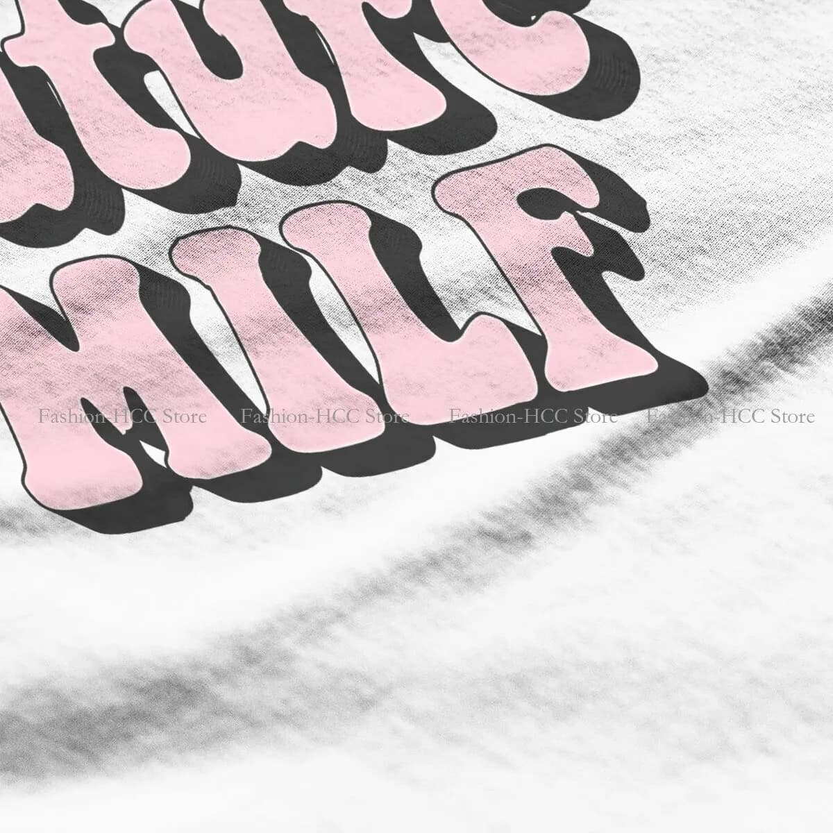 T-shirt en polyester imprimé Future Milf pour femme, streetwear décontracté cool