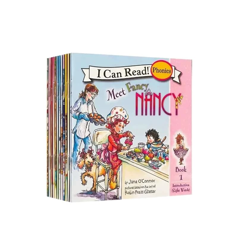 Ensemble de 12 livres I Can Read Nancy, mini livres d'images portables en anglais, livres d'histoire