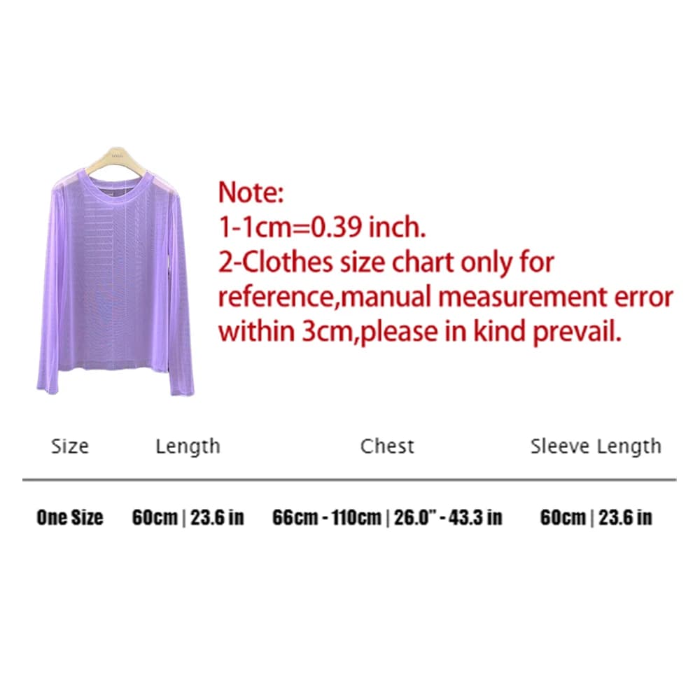 T-shirt à manches longues et col rond pour femmes, haut d'été, chemises à fond, vêtements de protect