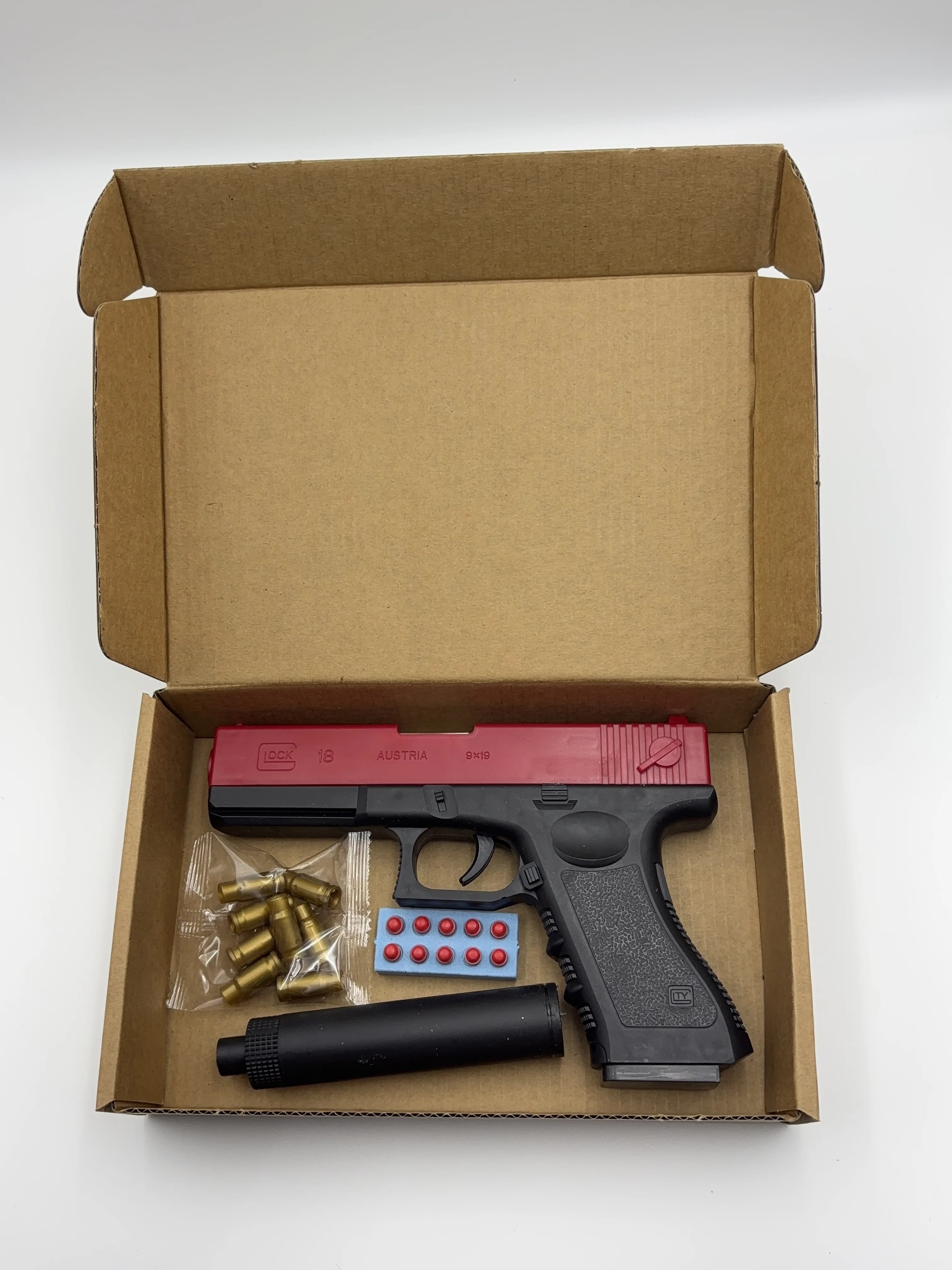 NOUVEAU Pistolet à air comprimé à balles souples de haute qualité, jouet manuel, chargeur bas, laser