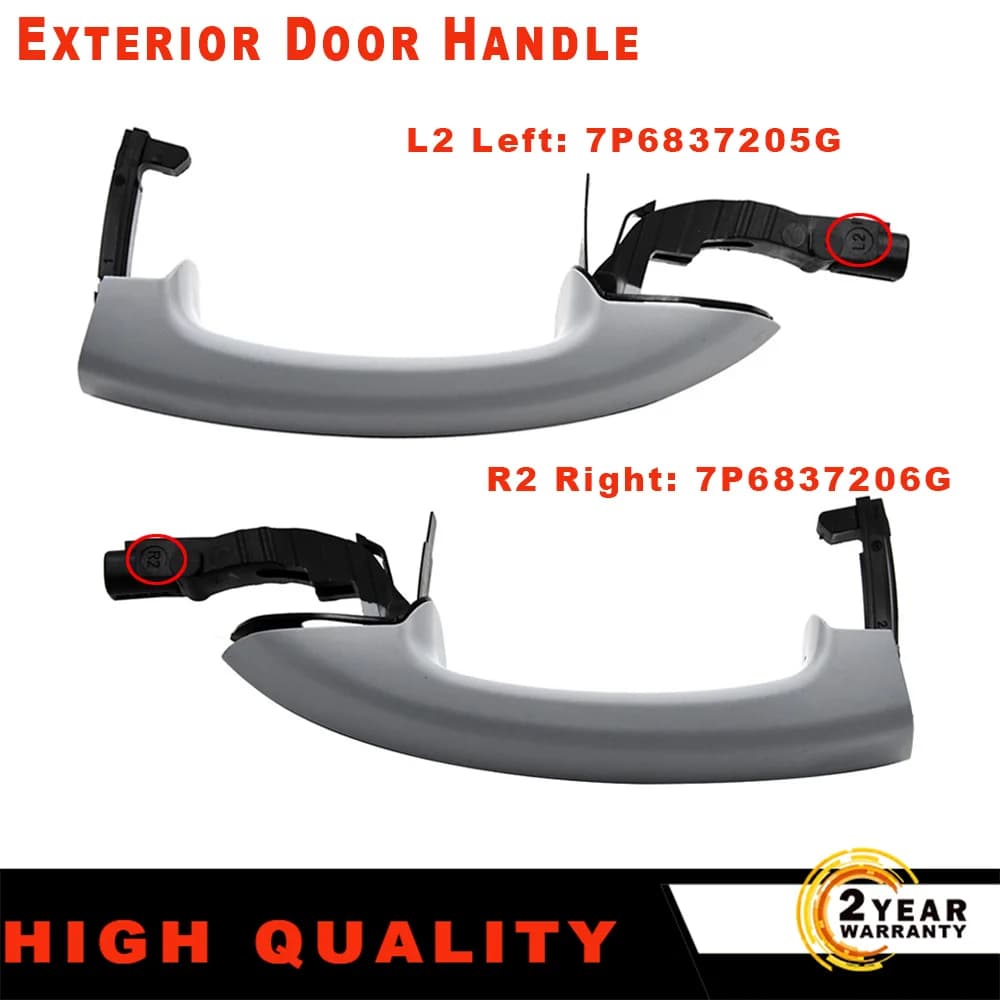 Nouvelle poignée de porte extérieure gauche ou droite grise 7P6837205G 7P6837206G pour VW Touareg 7P