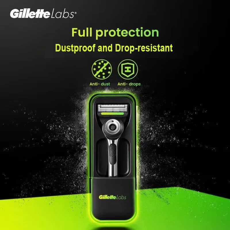 Gillette Labs rasoir boîte de voyage Portable rasoir étui de voyage anti-poussière résistant aux chu