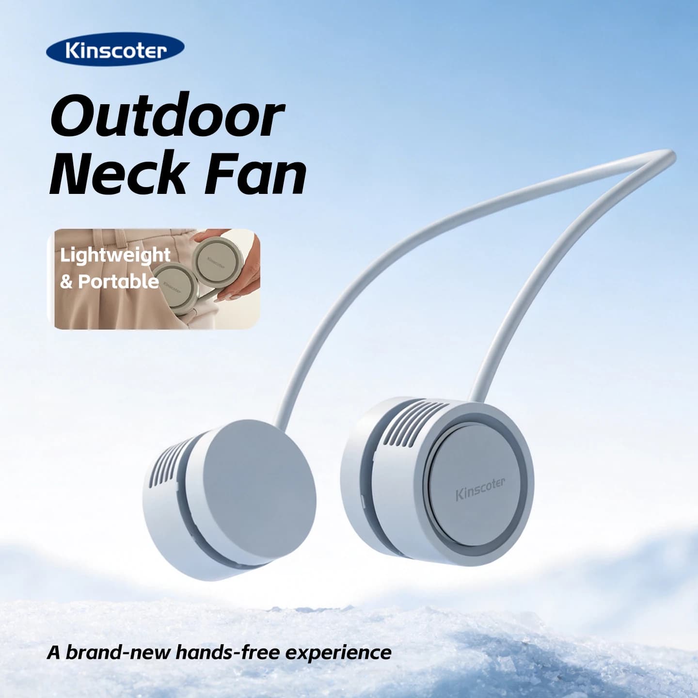 Ventilateur de nuque Power ventilador Bladeless Neckband Fan Portable Mini Air Cooler USB Rechargeab