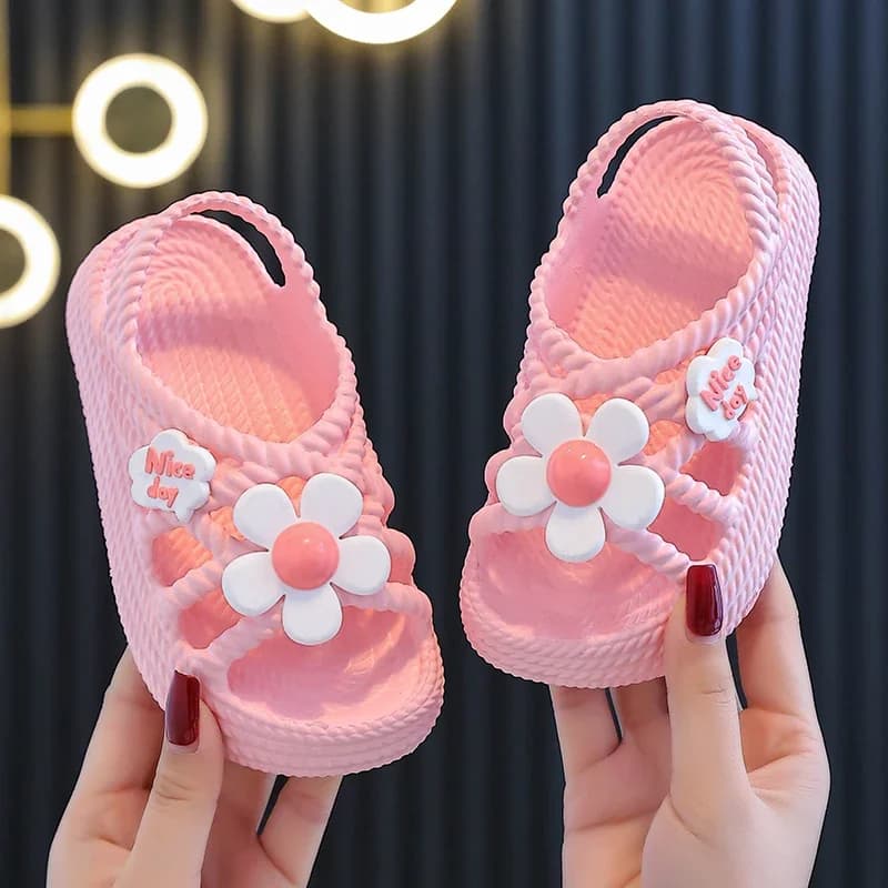 Pantoufles d'été pour enfants, pour filles et garçons, salle de bain, maison, chaussures de plage an