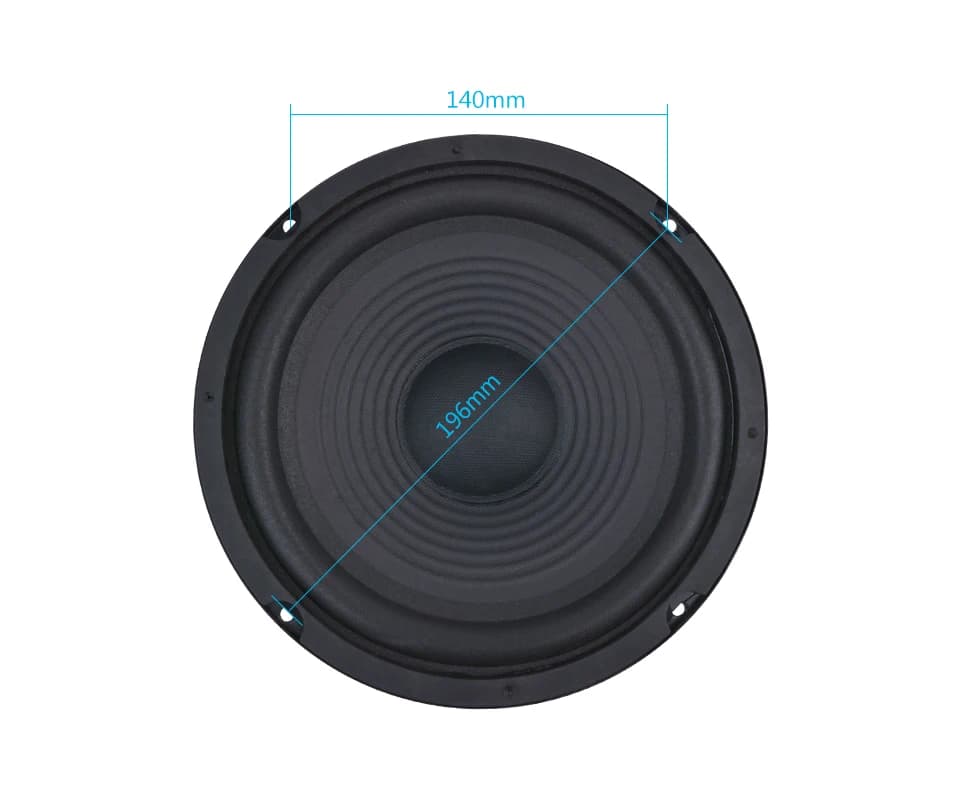 AIYIMA 1 pièces haut-parleurs de basse de milieu de gamme de 8 pouces 8 Ohm 200W 35 Core 100 haut-pa