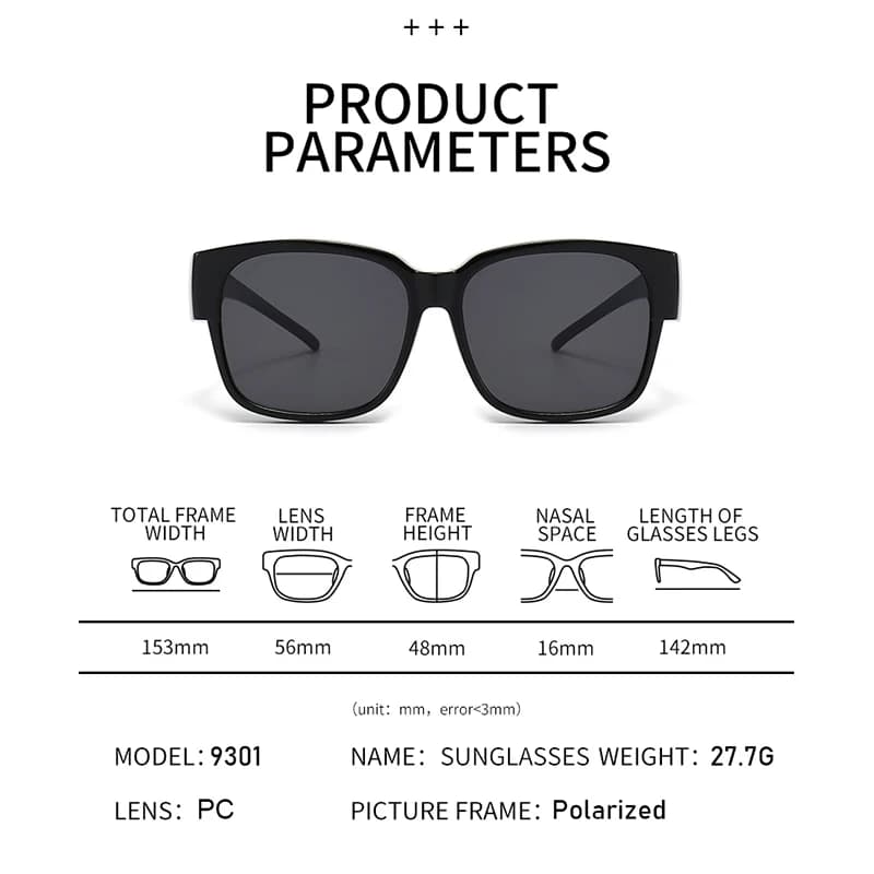 Lunettes de soleil polarisées pour hommes et femmes, verres de Prescription pour myopie, Vintage, vo