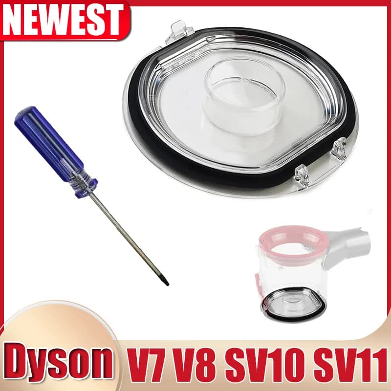 Couvercle de récipient à poussière, couvercle de sol et bague d'étanchéité pour aspirateur Dyson V7 