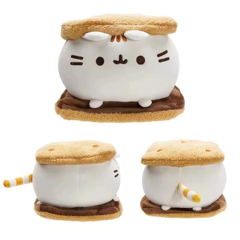 Mignon simulé chat poupée en peluche jouet Anime chat doux décoration de la maison table chambre déc
