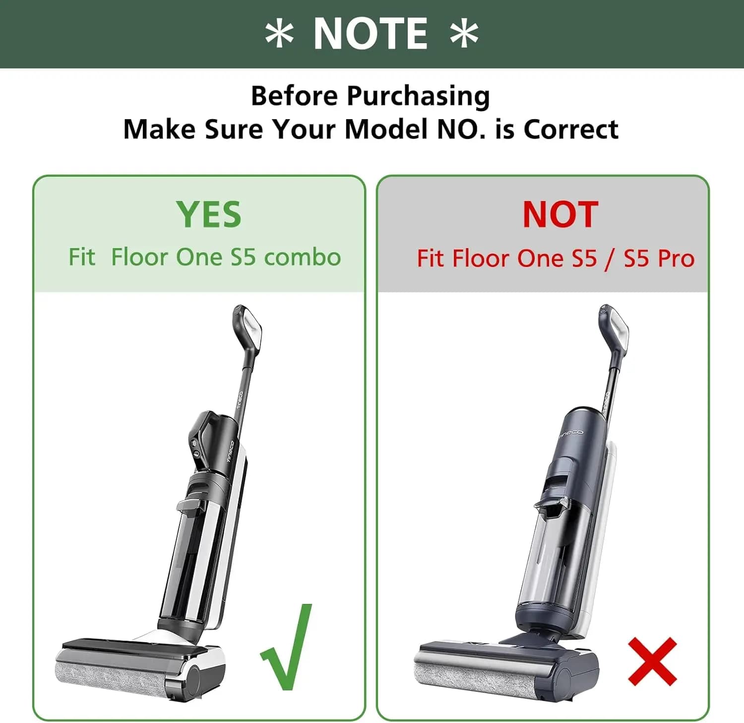 Accessoires pour aspirateur sec et humide sans fil Tineco Floor ONE S5, rouleau de brosse et filtre 