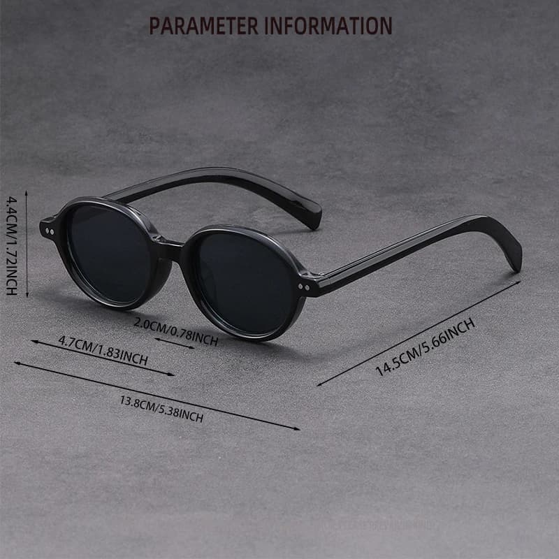 Lunettes ovales à monture en plastique pour hommes/femmes, 5 pièces, style Boho, personnalité, mode,
